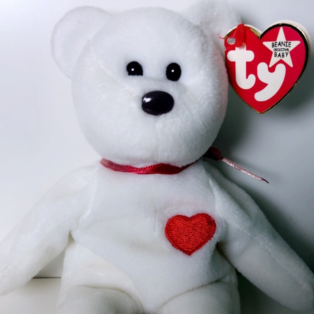 RARE Ty*VALENTINO the Bear*ORIIGINAL Beanie baby